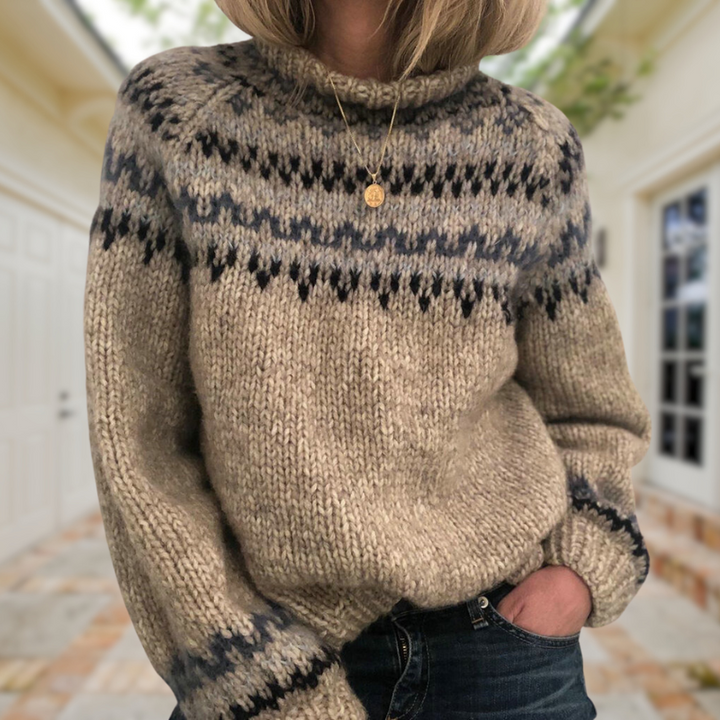 EDWINA Nordic Fair Isle Knit Sweater, photo 5