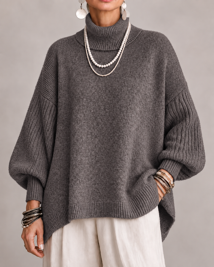 OTTOLINE | Oversized Turtleneck Knit Sweater