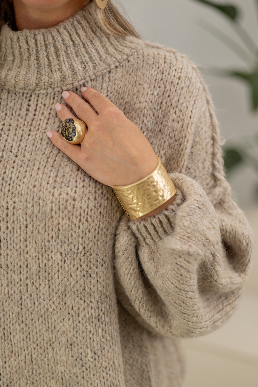 GEORGINA | Chunky Turtleneck Knit Sweater