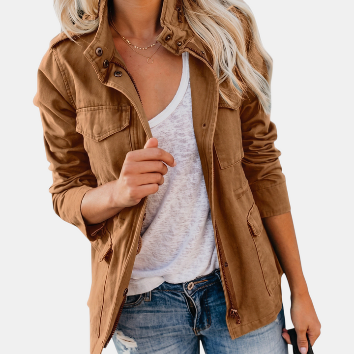 IMOGEN | Utility Cargo Jacket with Drawstring Waist