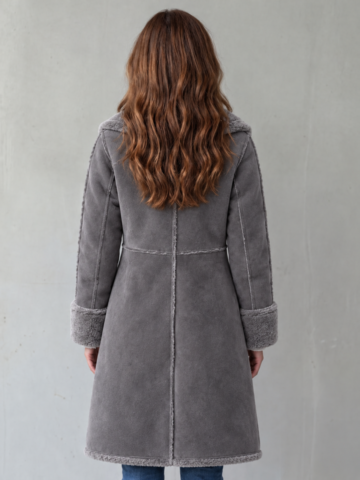 KERSTIN | Shearling-Look Long Coat