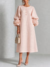EUGENIE | Rosette-Sleeve Midi Dress