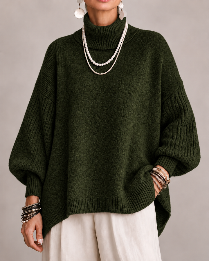 OTTOLINE | Oversized Turtleneck Knit Sweater