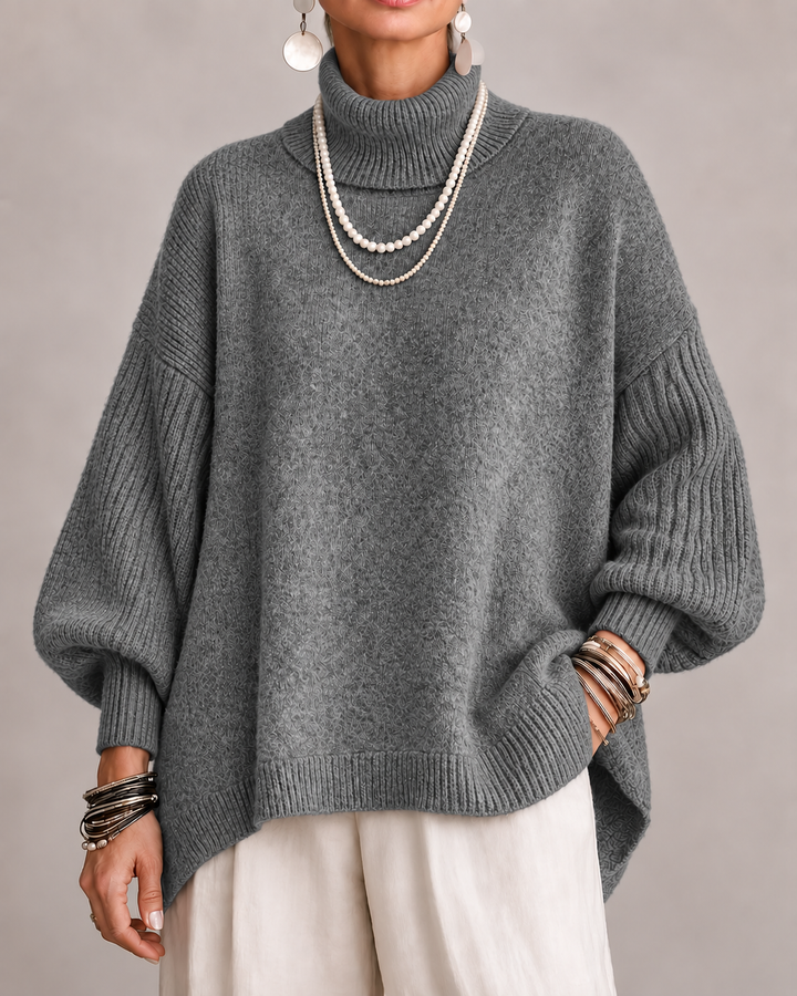 OTTOLINE | Oversized Turtleneck Knit Sweater