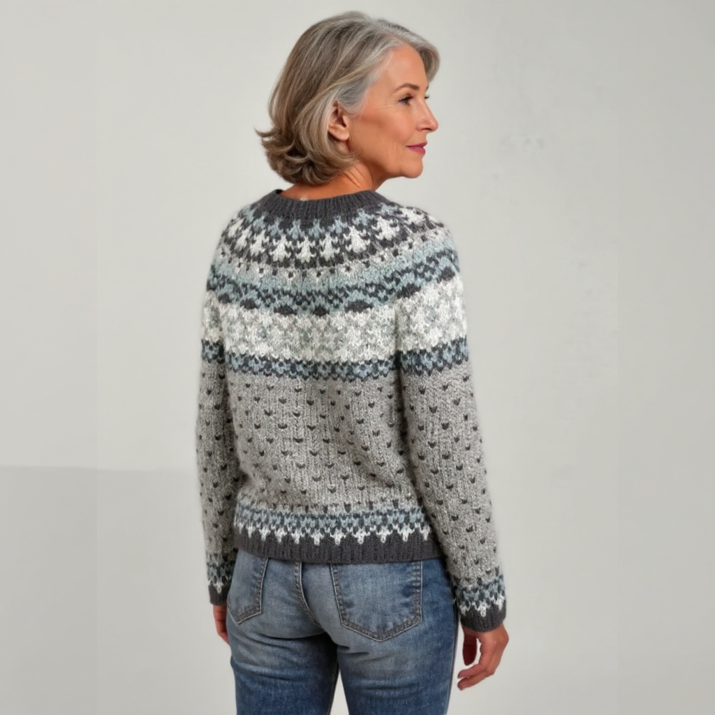 GERALDINE Fair Isle Crewneck Sweater, photo 3