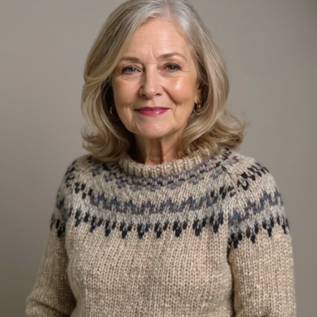 EDWINA Nordic Fair Isle Knit Sweater, photo 4