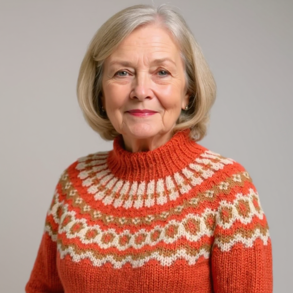 GWENDA | Patterned Yoke Knit Sweater