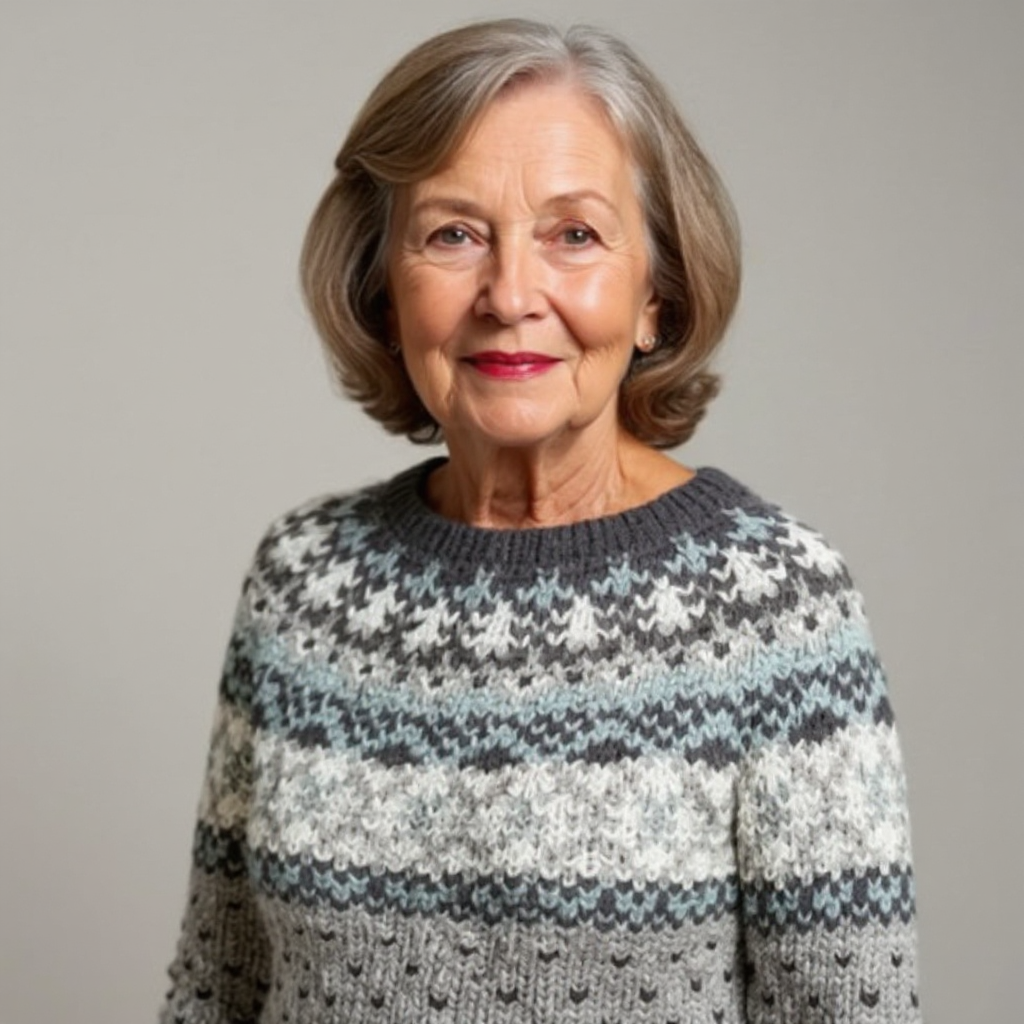 GERALDINE Fair Isle Crewneck Sweater, photo 4