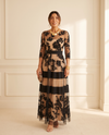 ROSALINE | Black Lace Maxi Dress