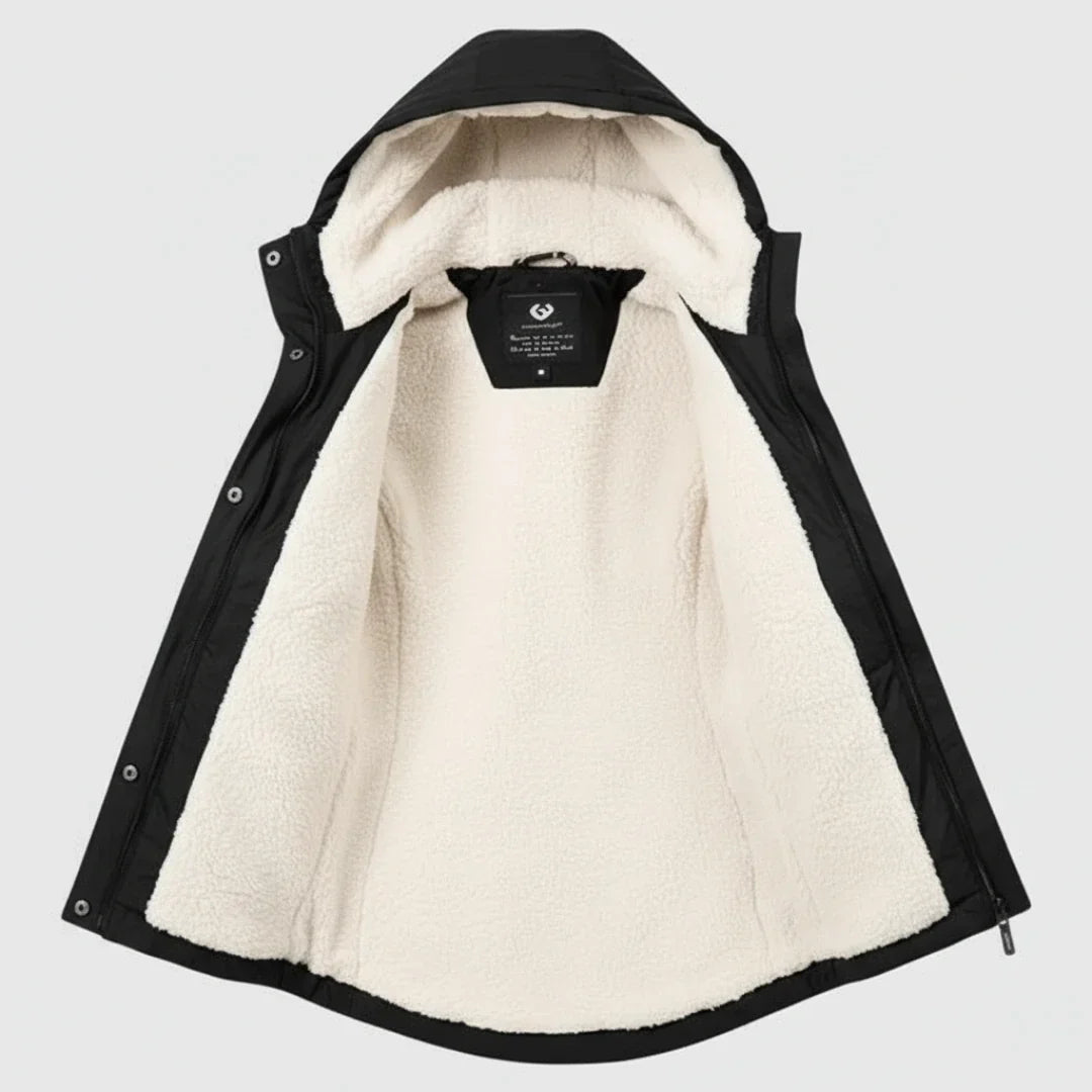 LAVERNE Fleece-Lined Waterproof Hooded Parka, photo 2