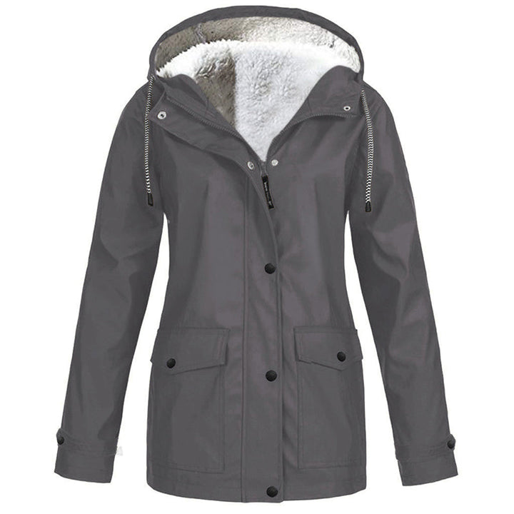 MADELINE | Fleece-Lined Hooded Rain Jacket
