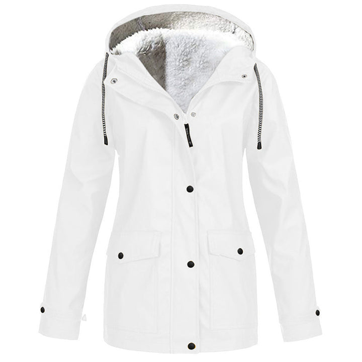 MADELINE | Fleece-Lined Hooded Rain Jacket