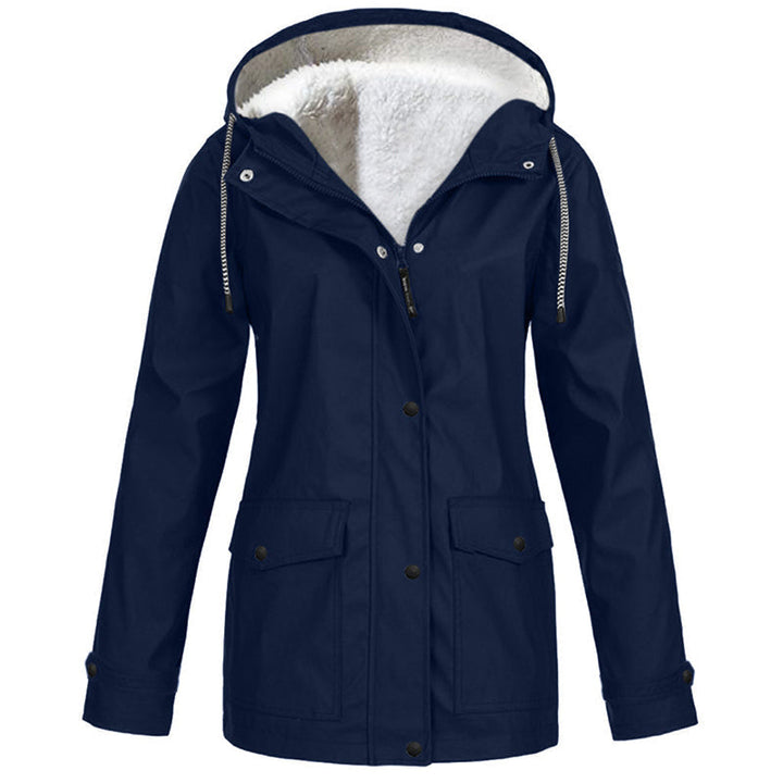 MADELINE | Fleece-Lined Hooded Rain Jacket