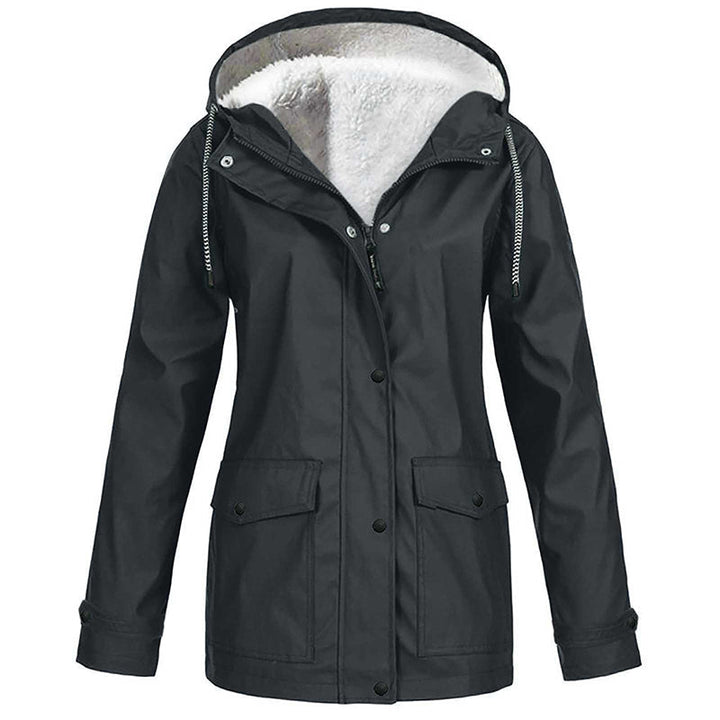 MADELINE | Fleece-Lined Hooded Rain Jacket
