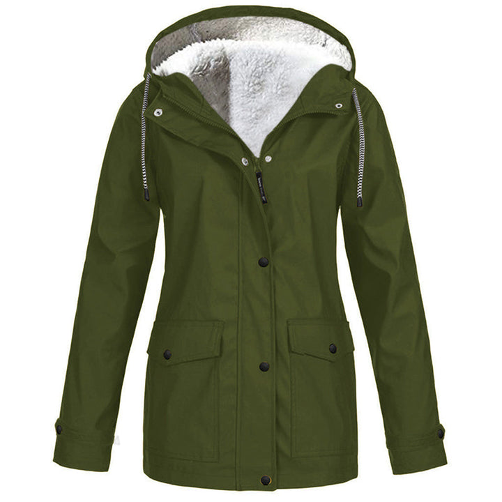 MADELINE | Fleece-Lined Hooded Rain Jacket