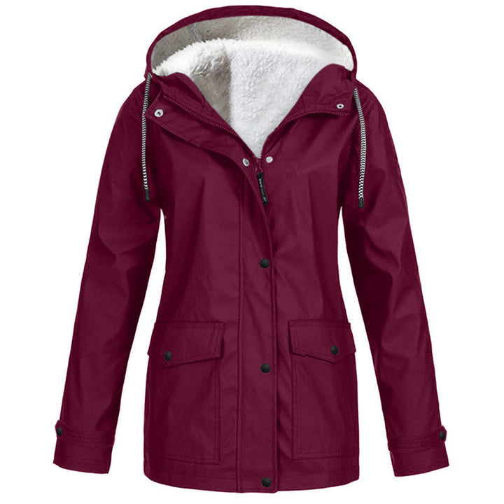 MADELINE | Fleece-Lined Hooded Rain Jacket