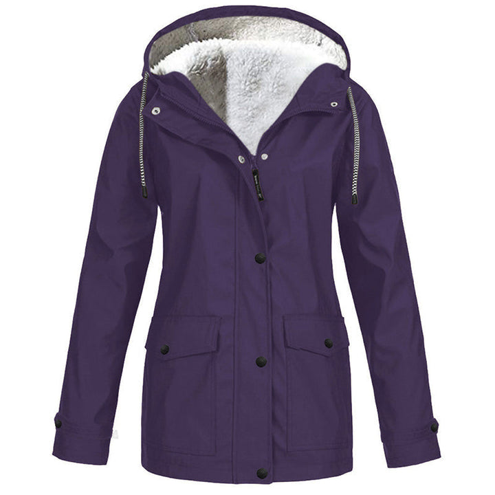 MADELINE | Fleece-Lined Hooded Rain Jacket