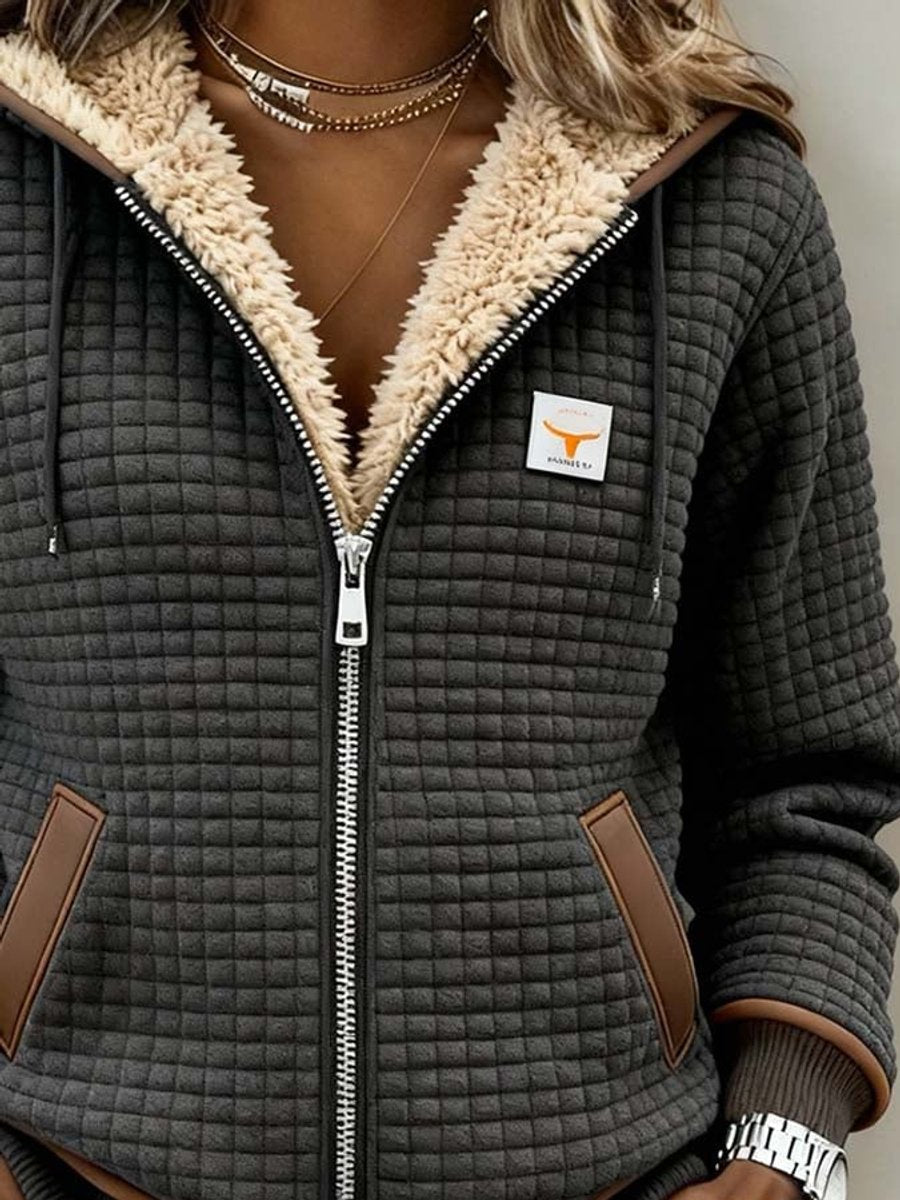 LORRAINE Sherpa-Lined Quilted Hooded Jacket, photo 3