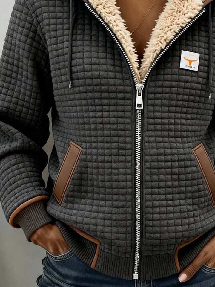LORRAINE Sherpa-Lined Quilted Hooded Jacket, photo 4